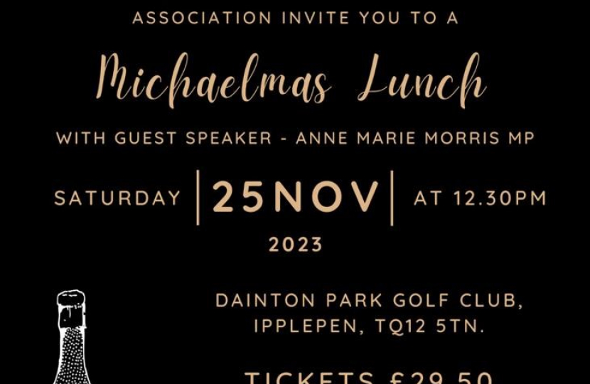 Invitation to our Michaelmas Lunch