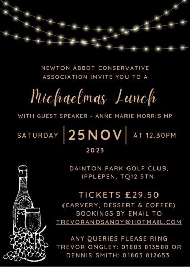 Invitation to our Michaelmas Lunch